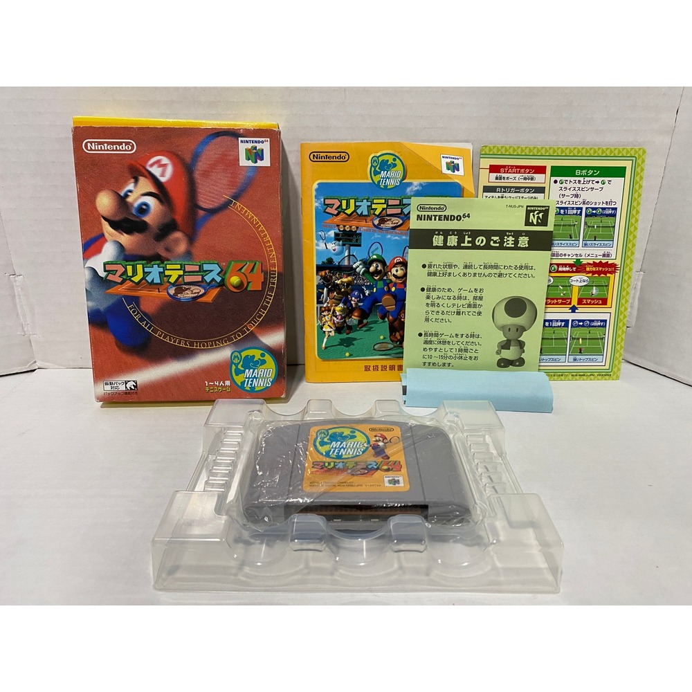 Nintendo Mario Tennis 64 NTSC-J CIB Japan Import N64 Complete Boxed